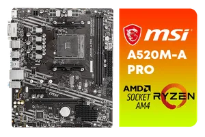 MSI A520M-A PRO AMD Ryzen Motherboard